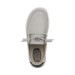 Wendy Woven - Light Grey -Modern Shoe Hub 40098 007 WENDYWOVEN LIGHTGREY LEFTTOP