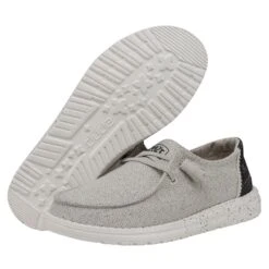 Wendy Woven - Light Grey -Modern Shoe Hub 40098 007 WENDYWOVEN LIGHTGREY PAIRBOTTOM