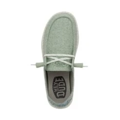 Wendy Woven - Mint -Modern Shoe Hub 40098 371 WENDYWOVEN MINT LEFTTOP