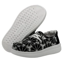 Wendy Youth Rise Eyelet - Black -Modern Shoe Hub 40108 001 WENDY YOUTH RISE EYELET BLACK LEFT 3