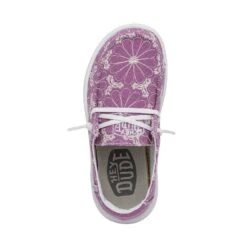 Wendy Youth Rise Eyelet - Violet -Modern Shoe Hub 40108 508 WENDY YOUTH RISE EYELET VIOLET LEFT 6