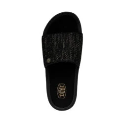Chandler Knit - Black Gold -Modern Shoe Hub 40114 0YA CHANDLERKNIT BLACKGOLD LEFTTOP