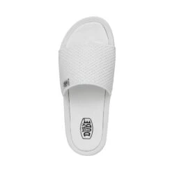 Chandler Knit - White Silver -Modern Shoe Hub 40114 1LD CHANDLERKNIT WHITESILVER LEFTTOP