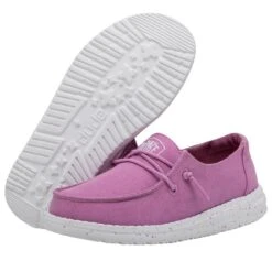 Wendy Youth Slub Canvas - Violet -Modern Shoe Hub 40143 508 WENDY YOUTH SLUB CANVAS VIOLET LEFT 3