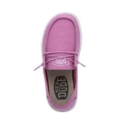 Wendy Youth Slub Canvas - Violet -Modern Shoe Hub 40143 508 WENDY YOUTH SLUB CANVAS VIOLET LEFT 6