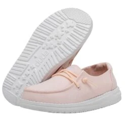 Wendy Youth Slub Canvas - Pink 10 Wendy Youth Slub Canvas - Pink -Modern Shoe Hub 40143 680 WENDY YOUTH SLUB CANVAS PINK LEFT 3