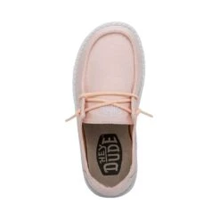 Wendy Youth Slub Canvas - Pink 13 Wendy Youth Slub Canvas - Pink -Modern Shoe Hub 40143 680 WENDY YOUTH SLUB CANVAS PINK LEFT 6