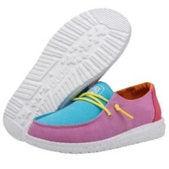 Wendy Youth Slub Canvas - Color Block -Modern Shoe Hub 40143 9CI WENDY YOUTH SLUB CANVAS COLOR BLOCK LEFT 3