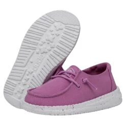 Wendy Toddler Slub Canvas - Violet -Modern Shoe Hub 40144 508 WENDYTODDLERSLUBCANVAS VIOLET PAIRBOTTOM