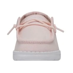 Wendy Toddler Slub Canvas - Pink -Modern Shoe Hub 40144 680 WENDYTODDLERSLUBCANVAS PINK LEFTFRONT