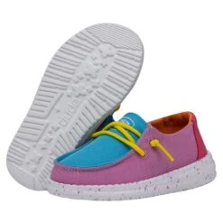 Wendy Toddler Slub Canvas - Color Block -Modern Shoe Hub 40144 9CI WENDYTODDLERSLUBCANVAS COLORBLOCK PAIRBOTTOM