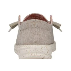 Wendy Chambray Wide - White Nut -Modern Shoe Hub 40151 2BK WENDYCHAMBRAYWIDE WHITENUT LEFTBACK 2