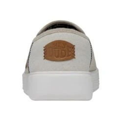 Sunapee Craft - White -Modern Shoe Hub 40178 100 SUNAPEEMCRAFTLINEN WHITE LEFTBACK