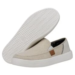 Sunapee Craft - White -Modern Shoe Hub 40178 100 SUNAPEEMCRAFTLINEN WHITE PAIRBOTTOM