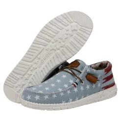 Wally Americana - Denim Star -Modern Shoe Hub 40395 4NR WALLYAMERICANA DENIMSTAR PAIRBOTTOM 1
