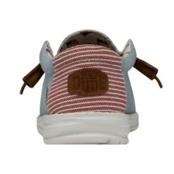 Wally Americana - Denim Stripe -Modern Shoe Hub 40395 4OE WALLYAMERICANA DENIMSTRIPE LEFTBACK