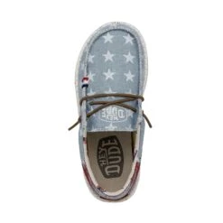 Wally Youth Americana - Denim Star -Modern Shoe Hub 40479 4NR WALLYAMERICANAYOUTH DENIMSTAR LEFTTOP