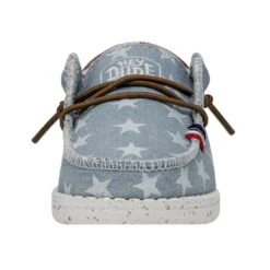 Wally Toddler Americana - Denim Star -Modern Shoe Hub 40581 4NR WALLYAMERICANATODDLER DENIMSTAR LEFTFRONT