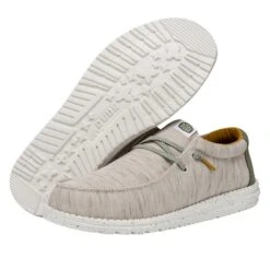 Wally Jersey - Taupe -Modern Shoe Hub FW23 M 40169 214 WALLY JERSEY TAUPE LEFT PAIROUTSOLE