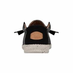 Wally Washed Canvas - Black -Modern Shoe Hub FW23 M 40296 001 WALLY WASHED CANVAS BLACK LEFT BACK