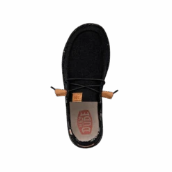 Wendy Washed Canvas - Black -Modern Shoe Hub FW23 W 40297 001 WENDY WASHED CANVAS BLACK LEFT TOP