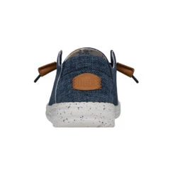 Wendy Washed Canvas - Navy -Modern Shoe Hub FW23 W 40297 410 WENDY WASHED CANVAS NAVY LEFT BACK