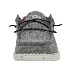 Wally Blend - Black -Modern Shoe Hub SS22 M 112474987 WALLY ECO LINEN BLACK LEFT 4